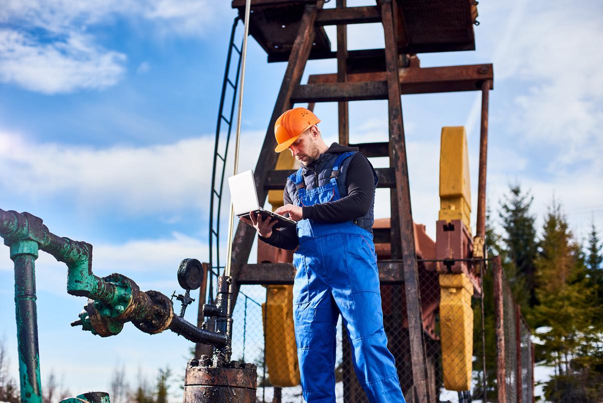 Worker on site